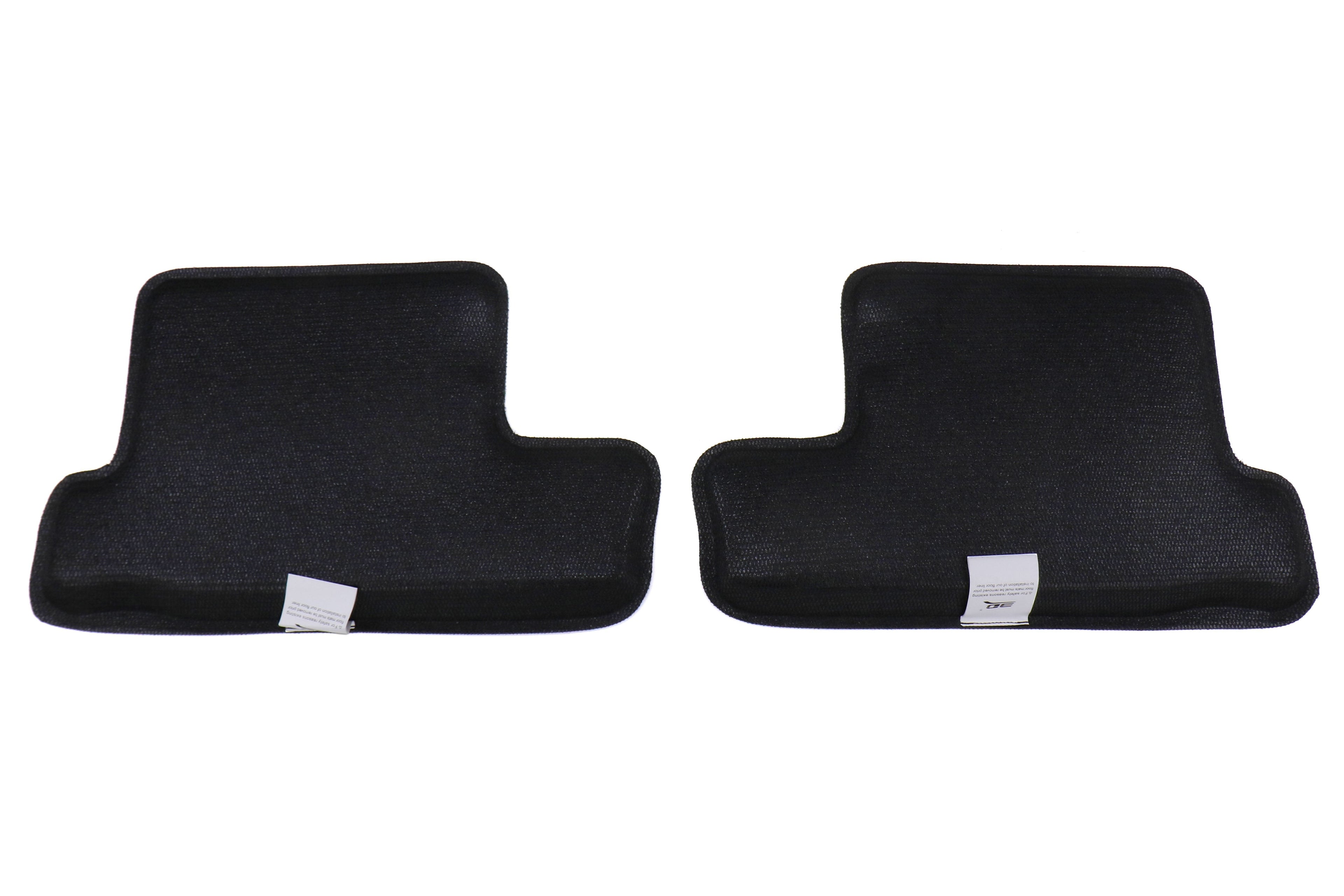3D MAXpider Heavy Duty All Weather Floor Mats (Black) - Second Row - 2013-2016 Scion FR-S / 2013-2020 Subaru BRZ / 2017-2020 Toyota 86