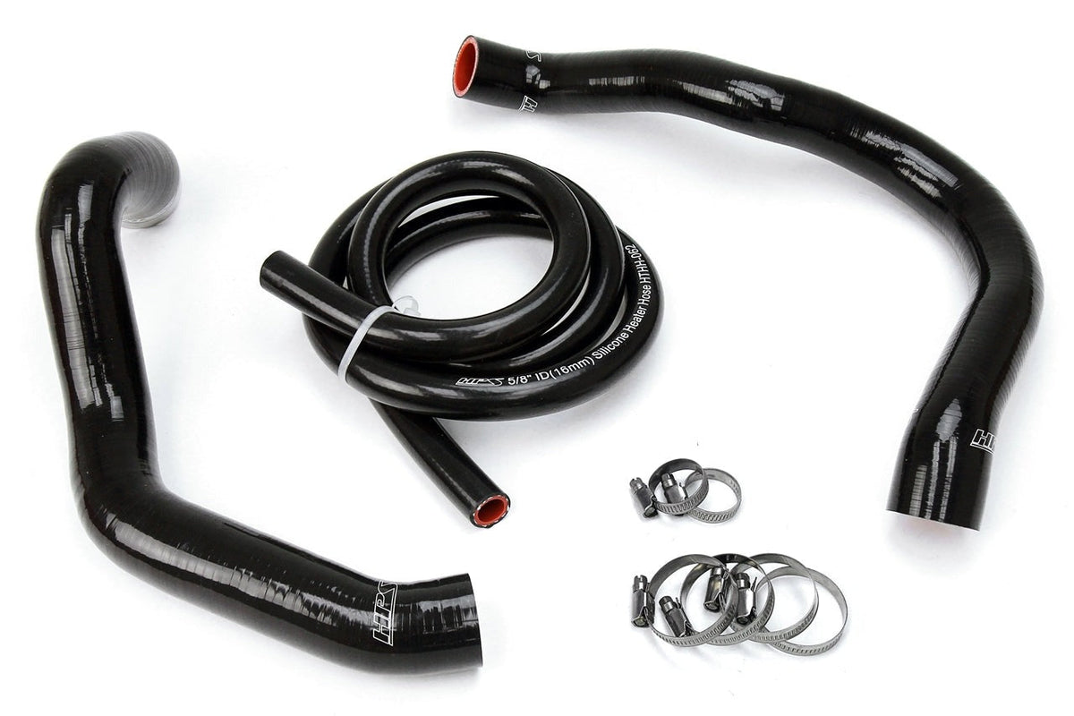 HPS Black Reinforced Silicone Radiator + Heater Hose Kit Jeep 91-01 Cherokee XJ 4.0L