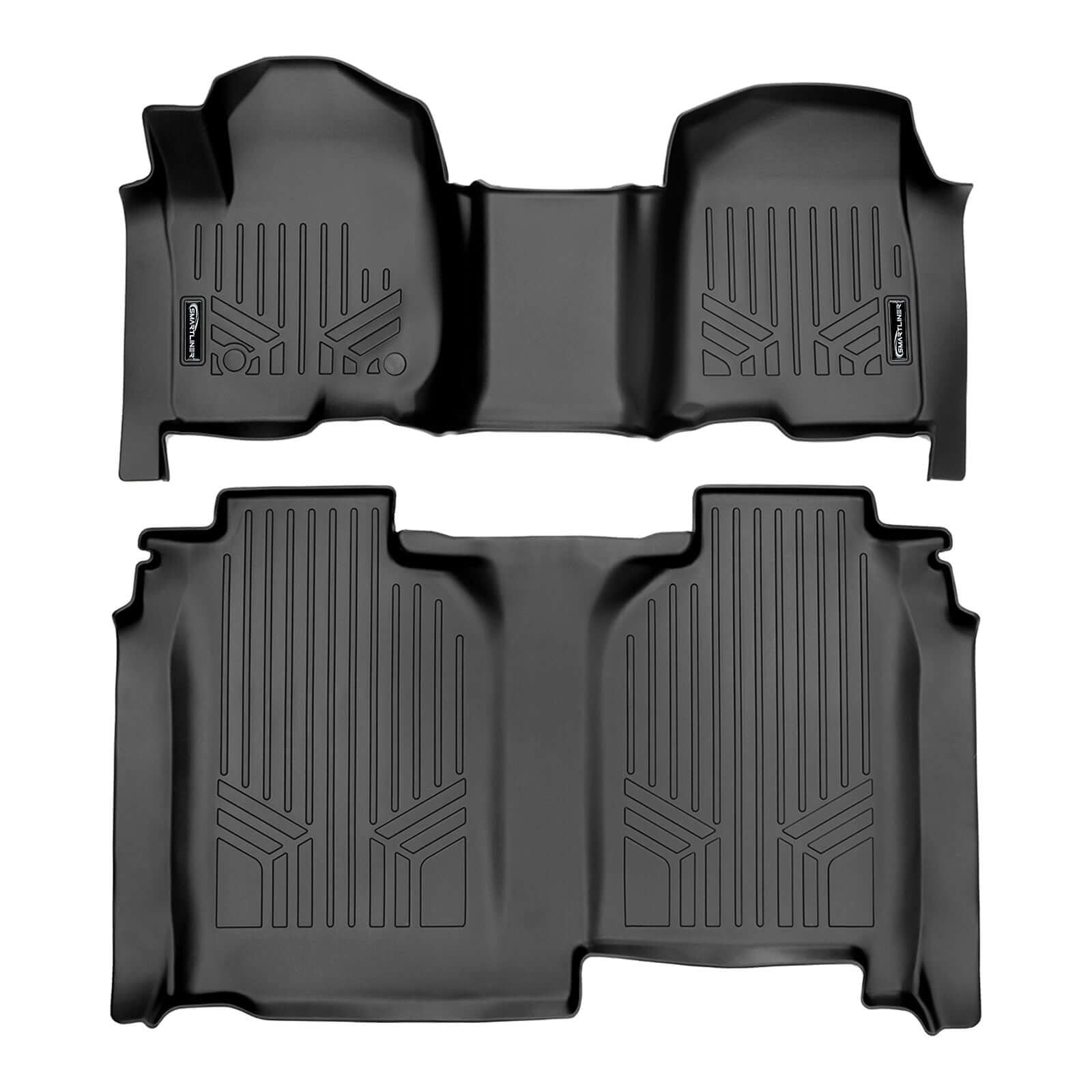 SMARTLINER Floor Liners for 2019-2026 Chevy Silverado 2500 HD | 3500 HD (Crew Cab|Carpet|(1st Row Bench)|(OTH)|[No 2nd Row Storage]