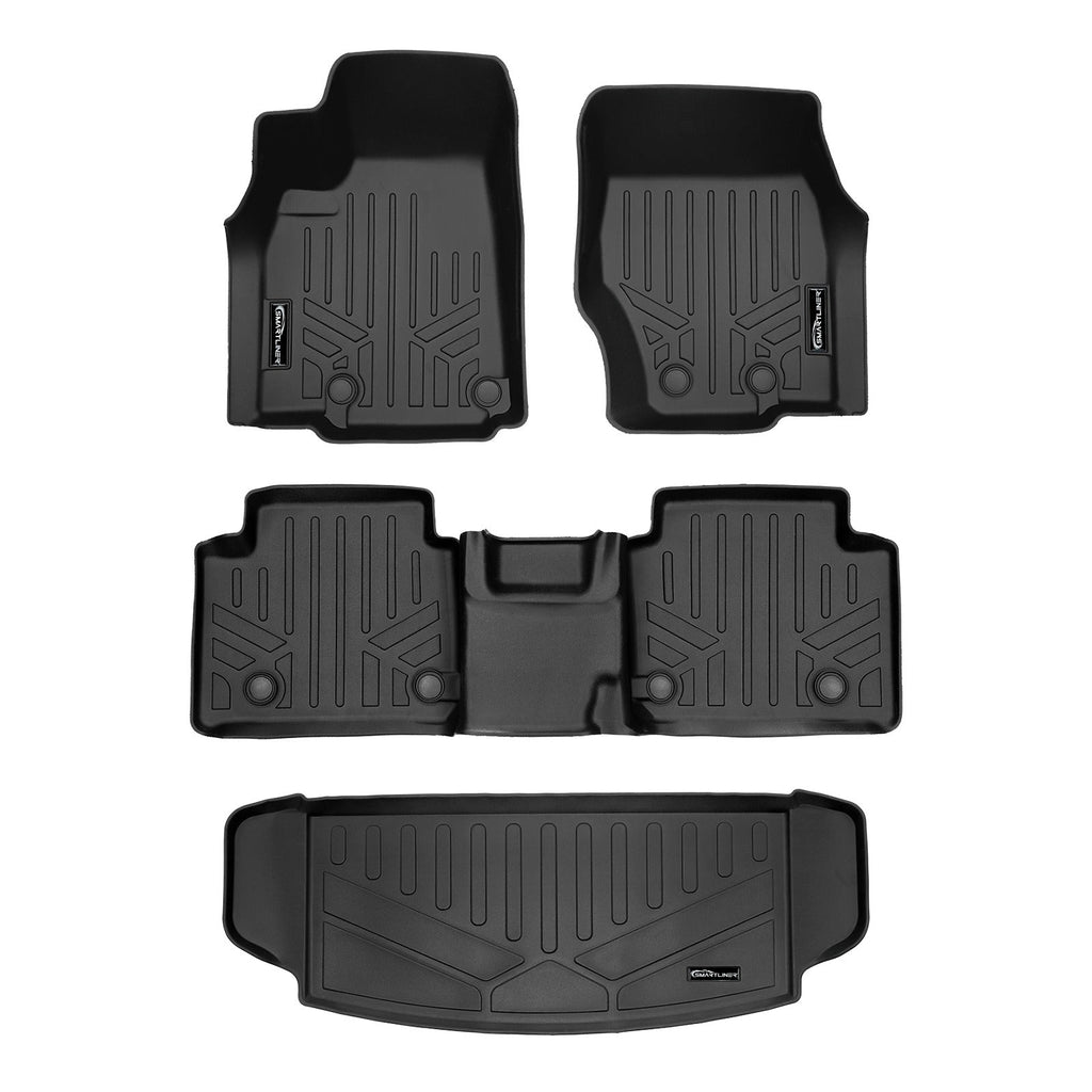 SMARTLINER Floor Liners for 2021-2026 Jeep Grand Cherokee L (2nd Row Bucket) With Center Console (No subwoofer)