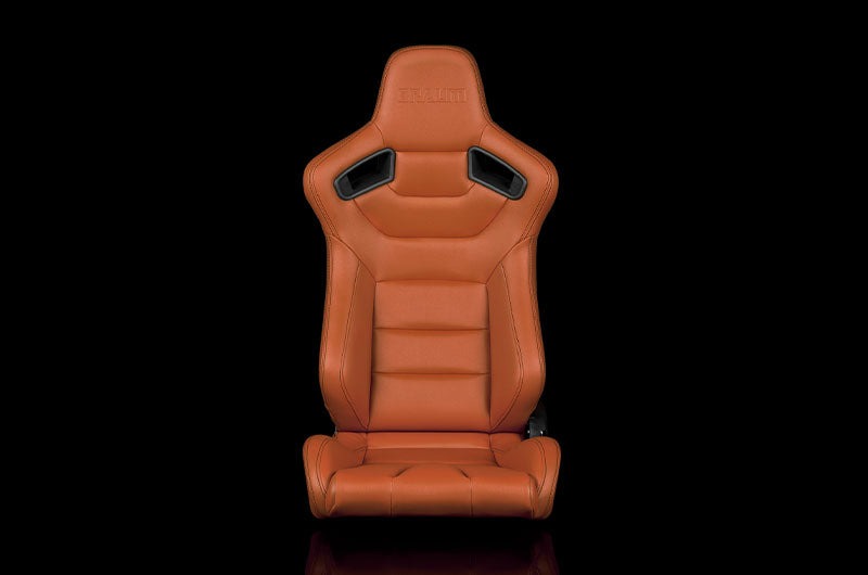 Braum Elite Series Sport Seats - British Tan Leatherette Pair - Universal