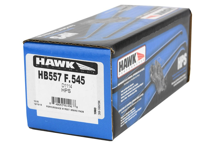 Hawk HPS Rear Brake Pads - Subaru (+15-21 WRX / 13-20 BRZ / 09-17 Forester / 08-16 Impreza / 05-14 Legacy / 06-14 Outback)