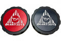 Kartboy Oil Cap Aluminum Black with Black and Red Center Logos - 2015-2020 Subaru WRX & STI, 2013-2020 FRS / BRZ / 86