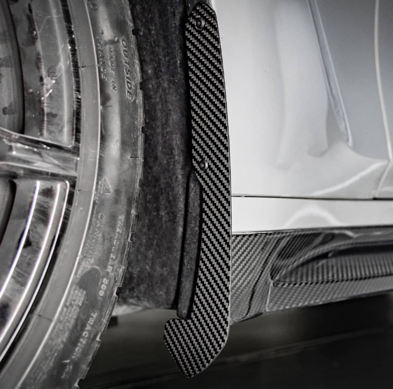 G8X SQ Dry Carbon Fiber Front Mud Flaps