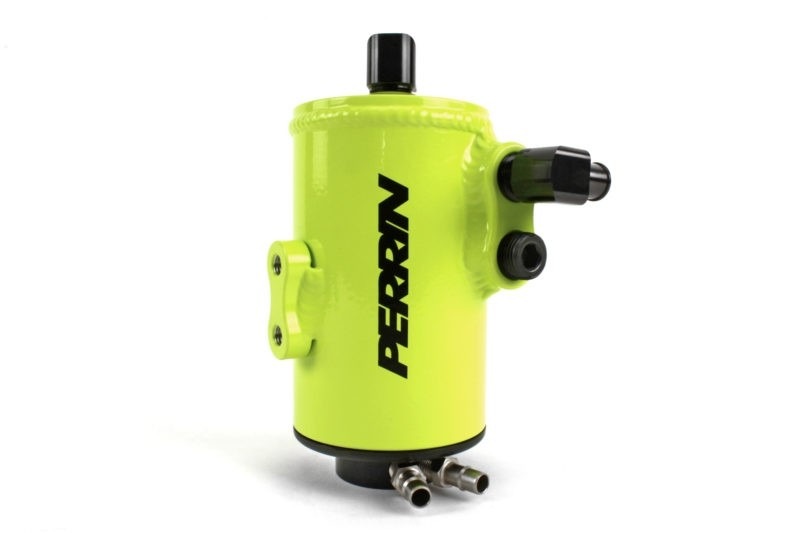PERRIN Air Oil Separator (Neon Yellow) - 2002-2014 Subaru WRX / 2004-2021 STI