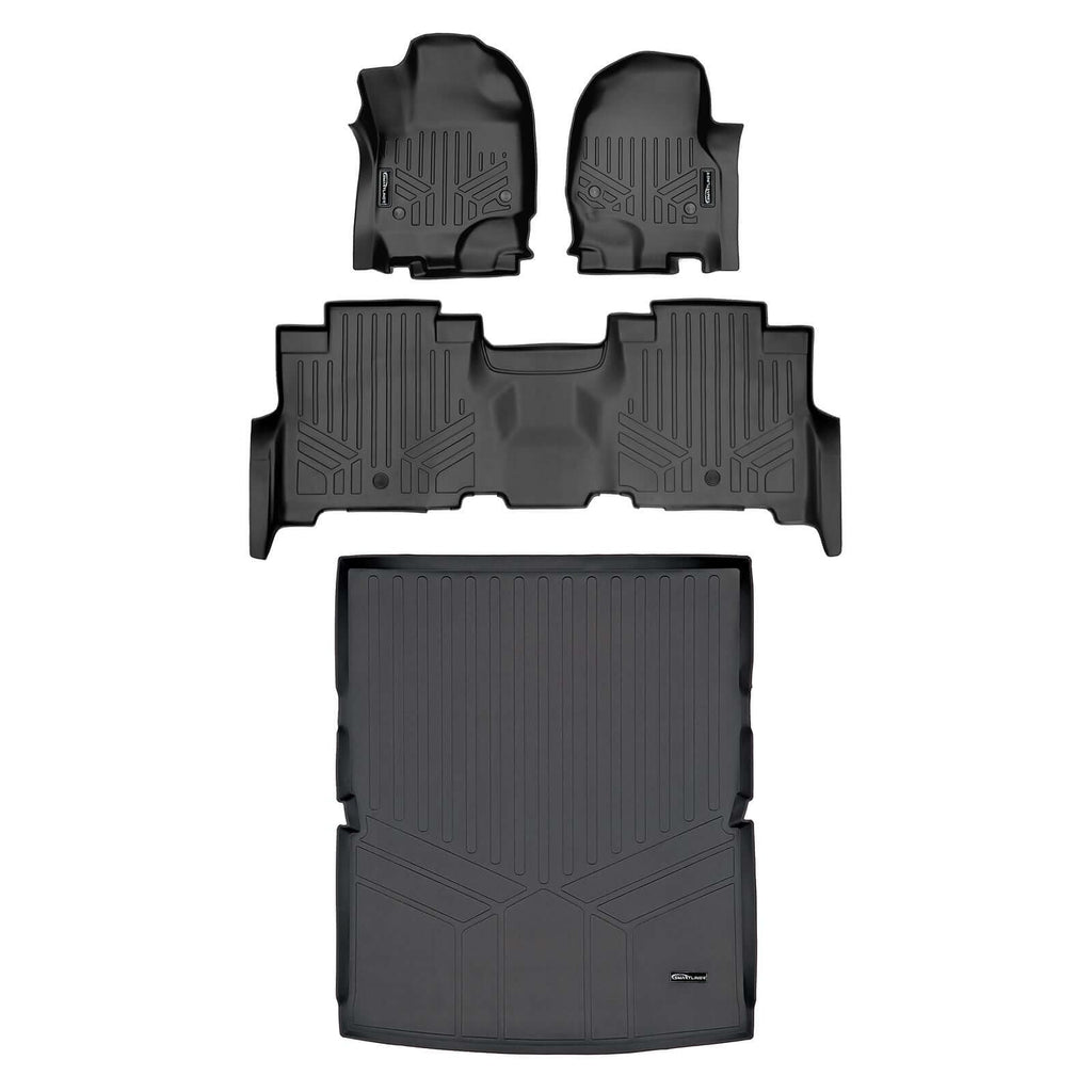 SMARTLINER Floor Liners for 2018-2024 Ford Expedition Max/Lincoln Navigator L ((2nd Row Bench))