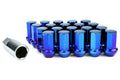 Project Kics Project Heptagon Caliber 24 Blue Titanium Closed Ended Lug Nuts 12X1.25 - Universal