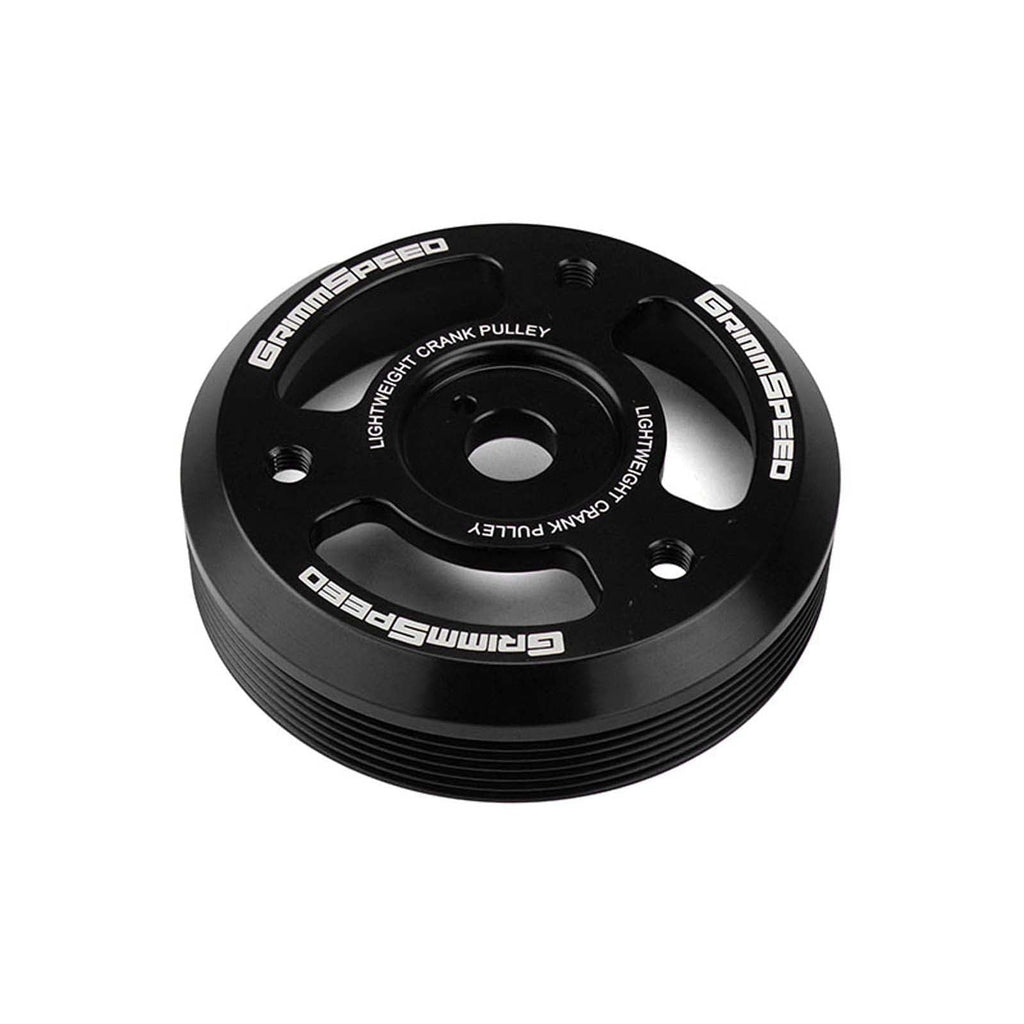 GrimmSpeed Lightweight Crank Pulley Black - Subaru Models (inc. BRZ 2013+ / WRX 2015 - 2018)