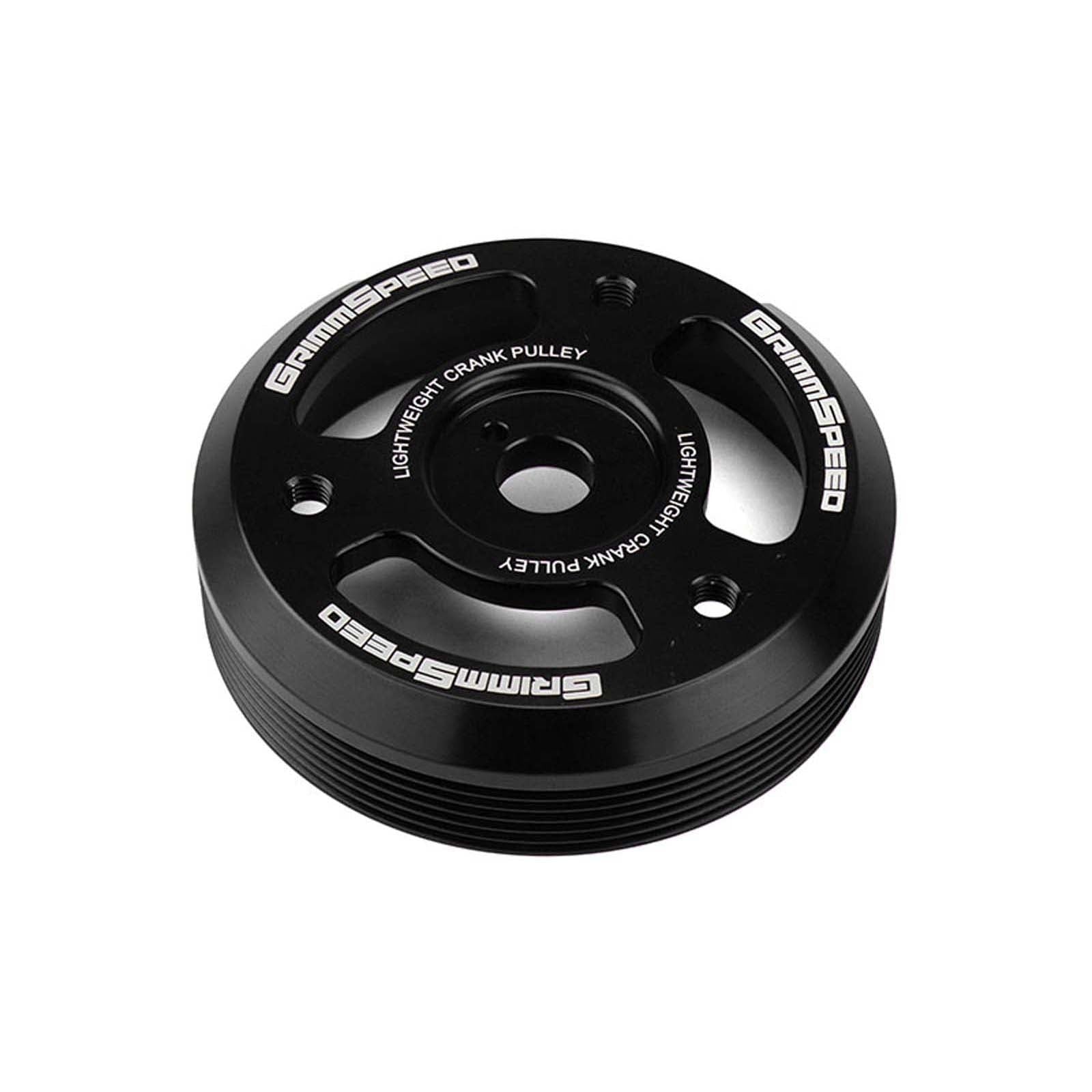 GrimmSpeed Lightweight Crank Pulley Black - Subaru Models (inc. BRZ 2013+ / WRX 2015 - 2018)