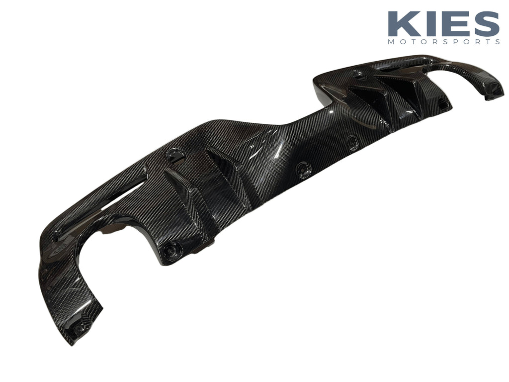 Kies 2019+ Toyota Supra (A90) 1-Piece Carbon Fiber Rear Diffuser