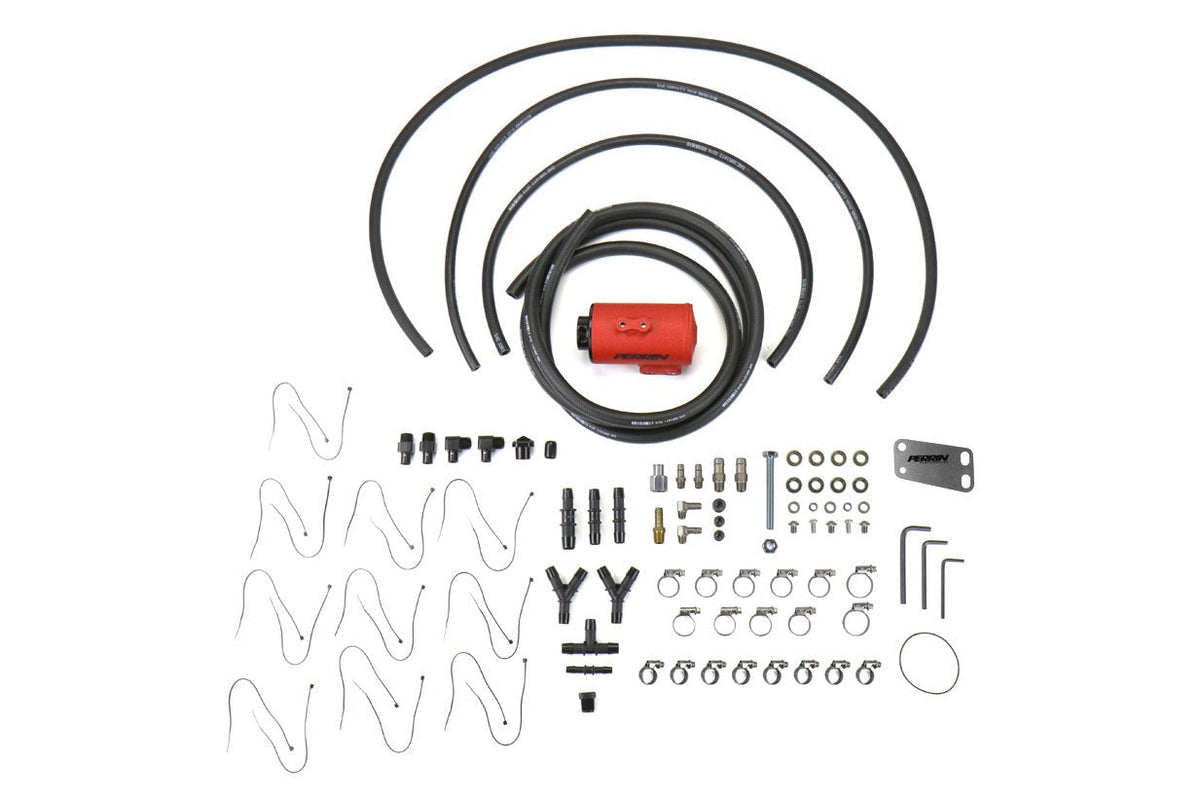 PERRIN Air Oil Separator (Red) - 2008-2014 Subaru WRX / 2008-2021 STI