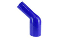 HPS Silicone 45 Degree Elbow Reducer Coupler Hose, High Temp 4-ply Reinforced, Maximum Temperature Rating 350F, Blue