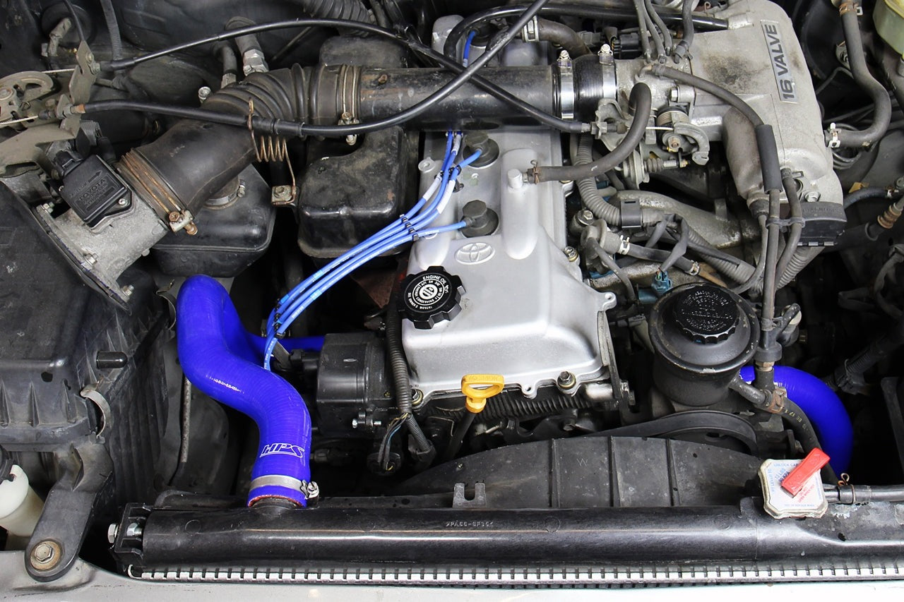 HPS Reinforced Blue Silicone Radiator Hose Kit Coolant Toyota 95-04 Tacoma 2.4L 4Cyl