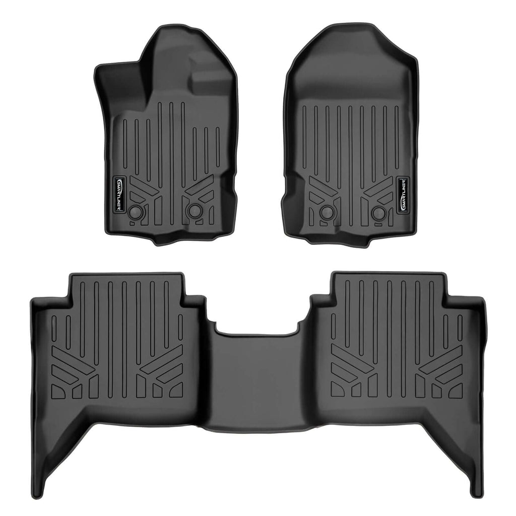 SmartCoverageTM Floor Liners For 2019-2023 Ford Ranger SuperCrew Cab (Carpet)