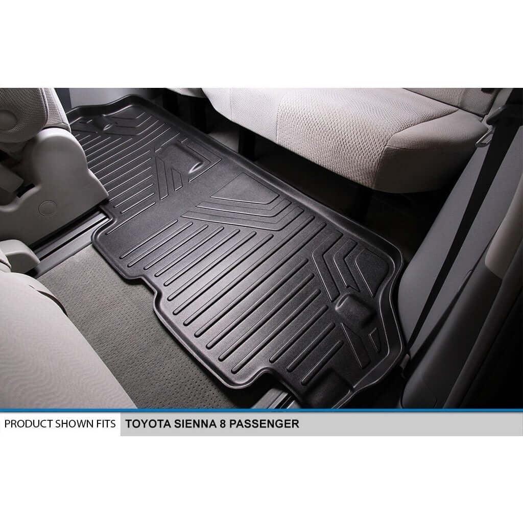 SMARTLINER Custom Fit Floor Liners For 2013-2020 Toyota Sienna (8 Passenger Model)