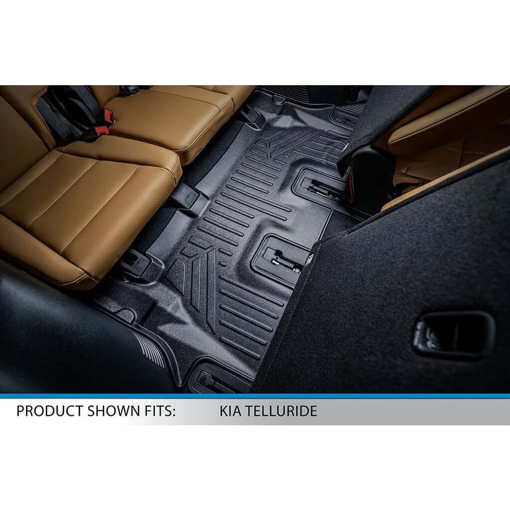 SMARTLINER Custom Fit Floor Liners For 2020-2025 Kia Telluride with 2nd Row Bench Seat