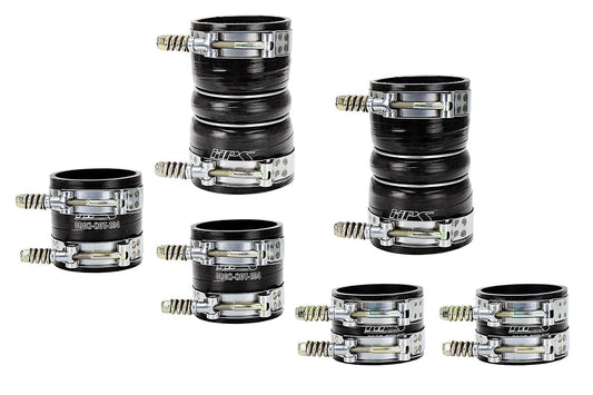 HPS High Temp Reinforced Silicone Intercooler Hose Boots Kit Ford Late 1999 - 2003 F250 Superduty 7.3L PowerStroke Diesel