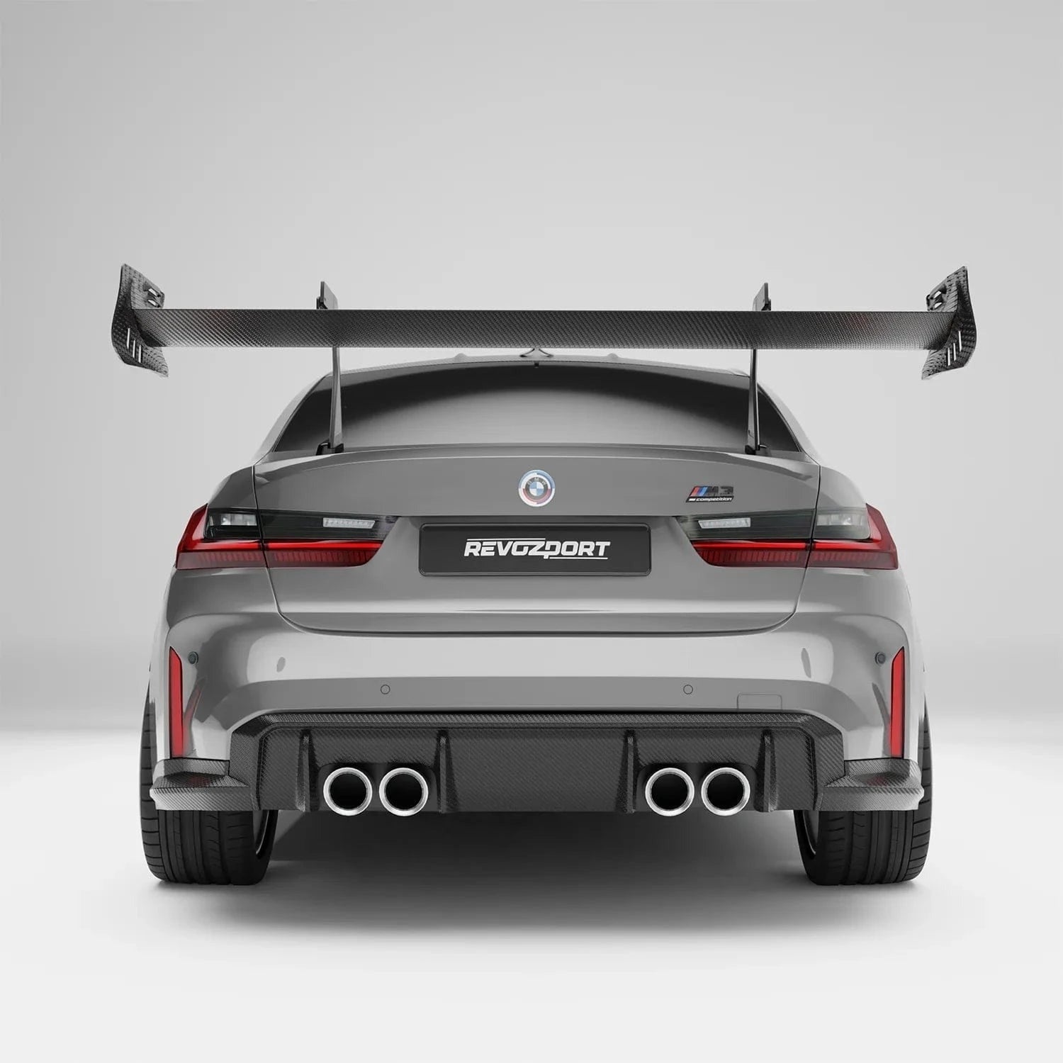 Revozport Carbon Fiber Rear Wing Spoiler for BMW G80 M3 2021-2024
