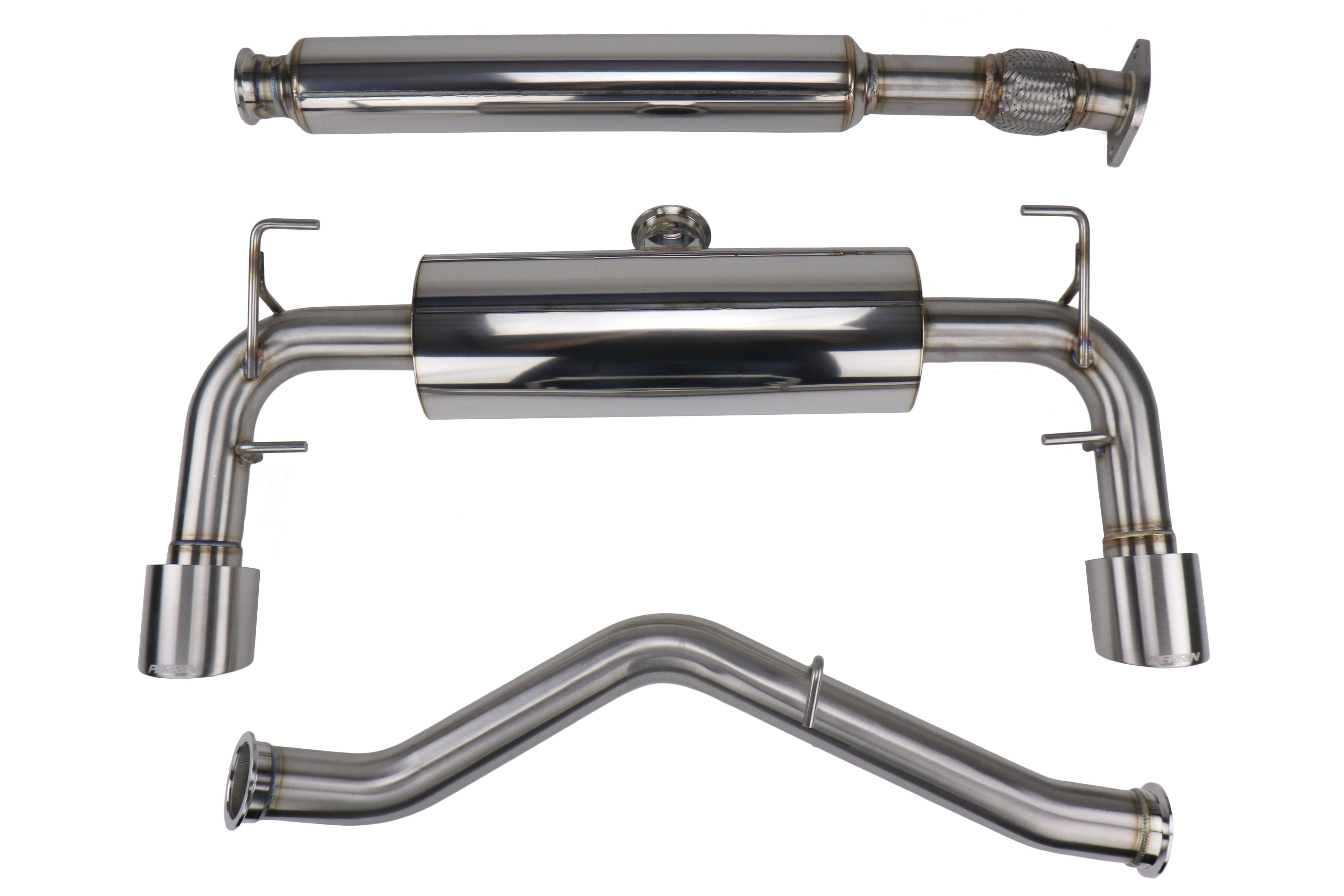 PERRIN 2.5 inch Cat-Back Exhaust - 2013-2016 Scion FR-S / 2013-2024 Subaru BRZ / 2017-2020 Toyota 86 / 2022-2024 GR86