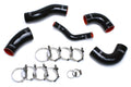 HPS Black Reinforced Silicone Intercooler Hose Kit Kia 11-15 Optima 2.0L Turbo