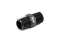 HPS Performance Straight NPT Male To NPT Male Union Coupler Adapter, Aluminum, Black