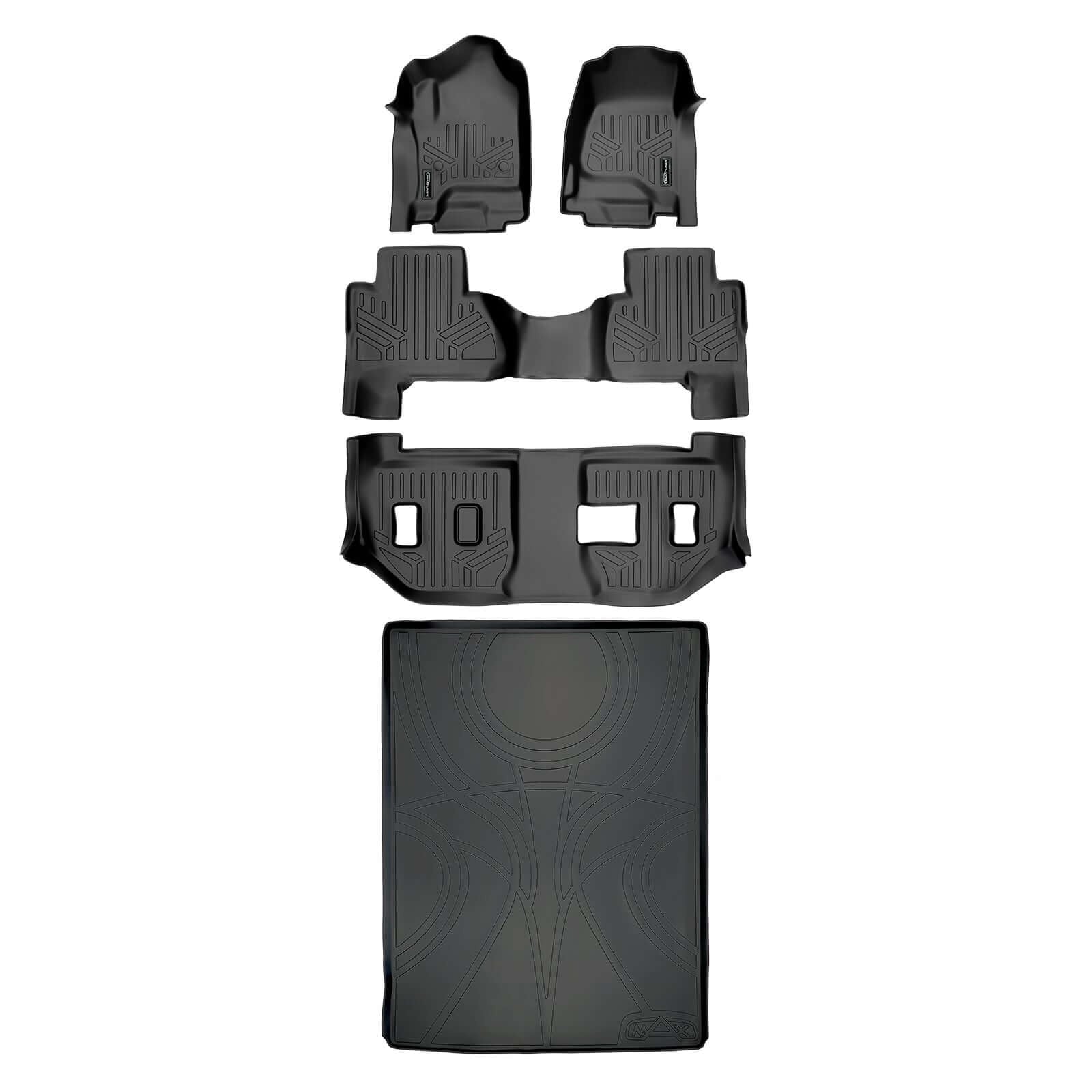 SMARTLINER Floor Liners for 2015-2020 Cadillac Escalade ESV (2nd Row Bench)