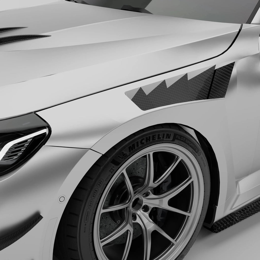 Revozport Carbon Fiber Side Fenders for BMW G87 M2-V2 RACE FENDER