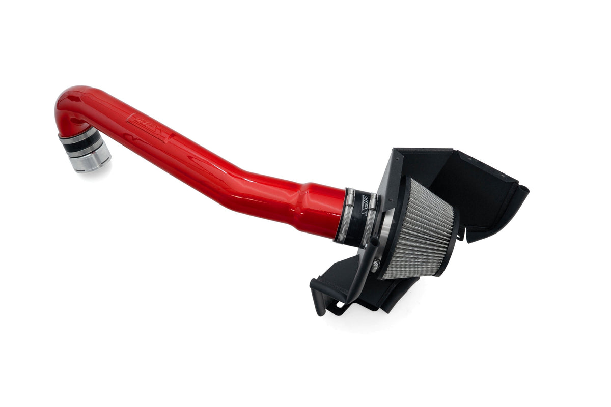 HPS Performance Air Intake Kit with Heat Shield, 2021-2025 BMW M4 G82 G83 3.0L Turbo, Red, 827-772R