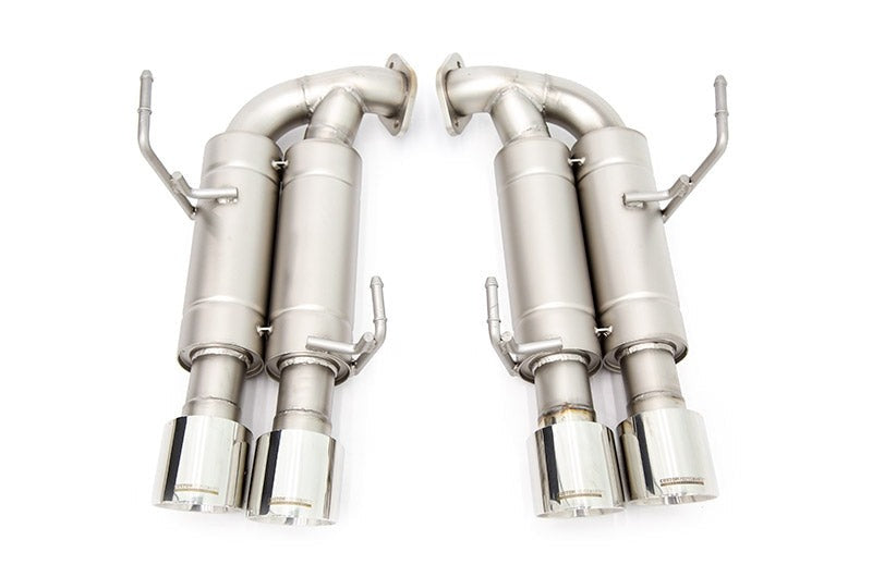 CP-E Austenite Axle Back Quad Mufflers 4in Titan Tips - 2015-2021 Subaru WRX / STI