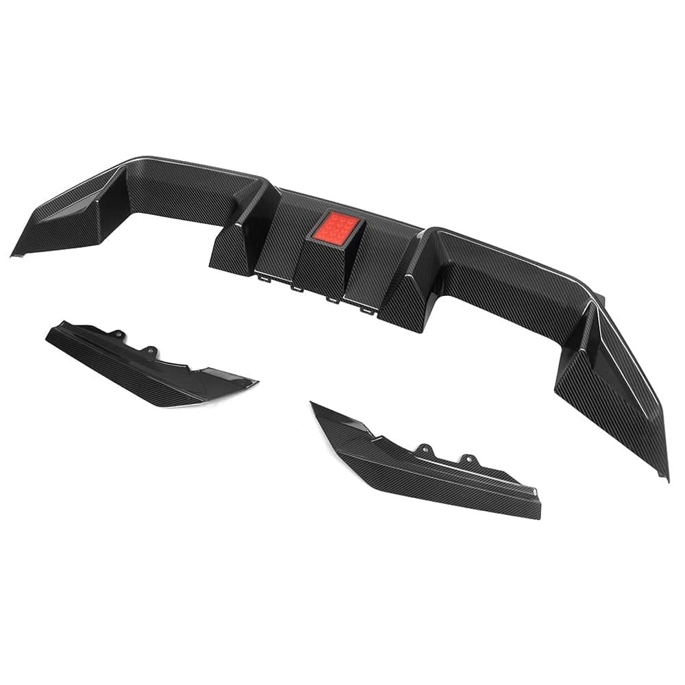 M2 G87 SQ-C Style Dry Carbon Fiber Rear Diffuser With Brake Light
