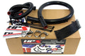 HPS Black Reinforced Silicone Heater Hose Kit Jeep 91-01 Cherokee XJ 4.0L
