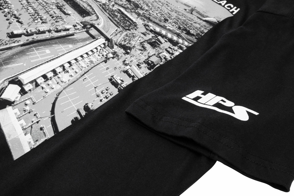 HPS Performance The Streets of Long Beach Aerial View T-Shirt, Black