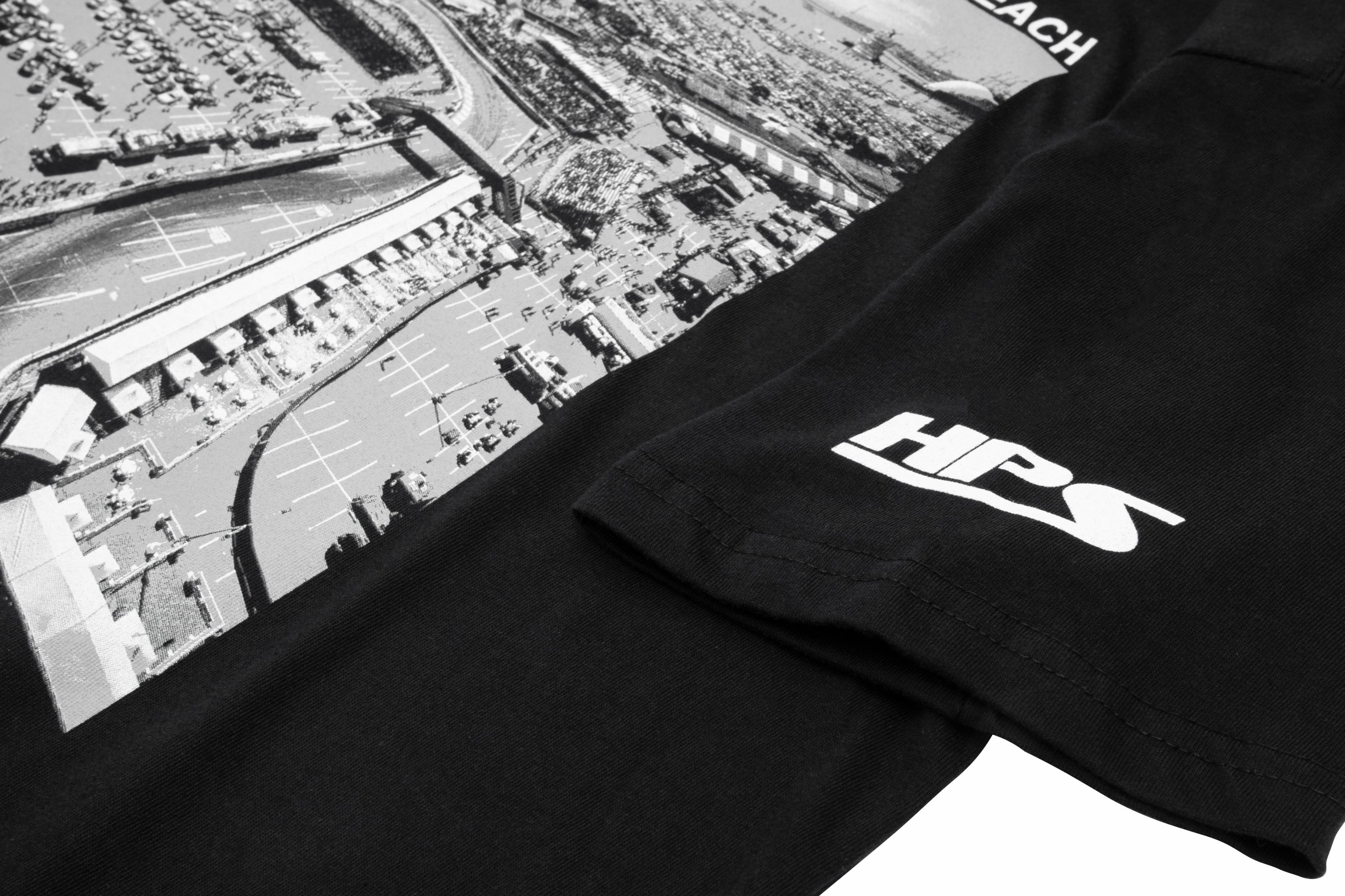 HPS Performance The Streets of Long Beach Aerial View T-Shirt, Black