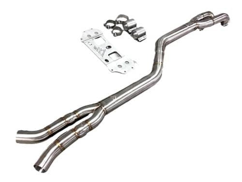 MAD BMW G87 M2 S58 Non-Resonated Single Midpipe (Brace Included)
