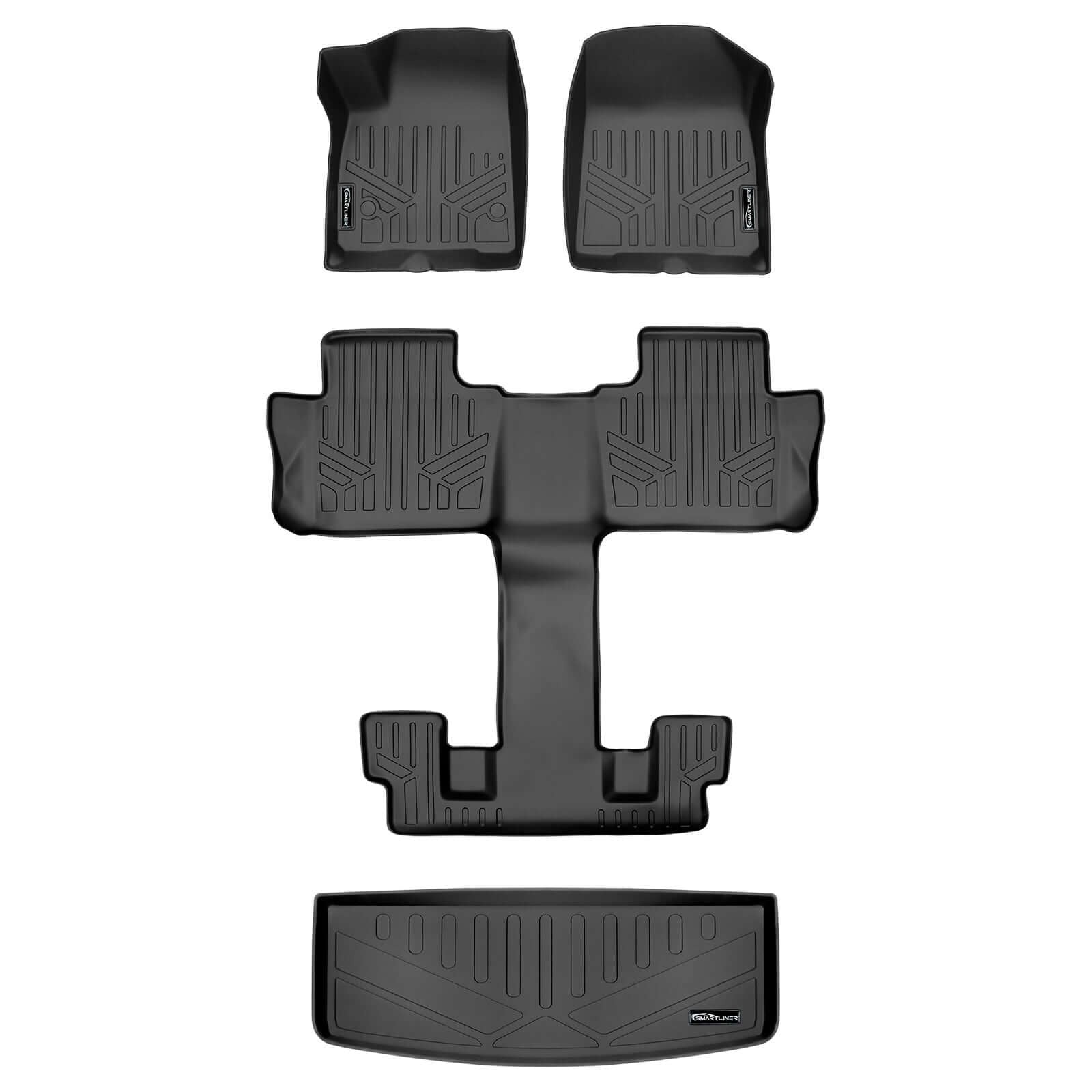 SMARTLINER Floor Liners for 2017-2023 GMC Acadia (6Passenger)