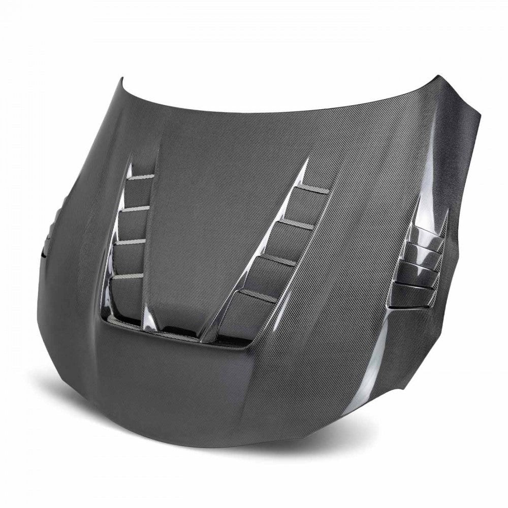 Seibon TV-STYLE DOUBLE-SIDED CARBON FIBER HOOD - 2020+ Toyota Supra