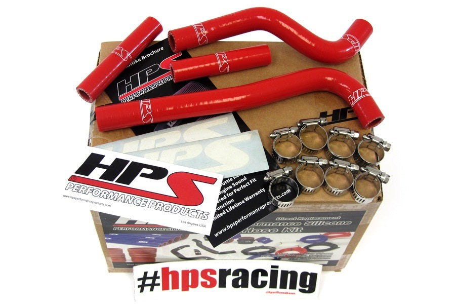HPS Red Reinforced Silicone Radiator Hose Kit Honda 07-12 CRF150R
