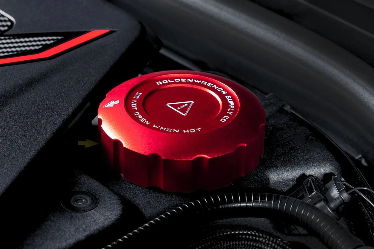 Goldenwrench Blackline Performance BMW M Car (S63 / S68) Engine Cap Cover Set - Edition Red