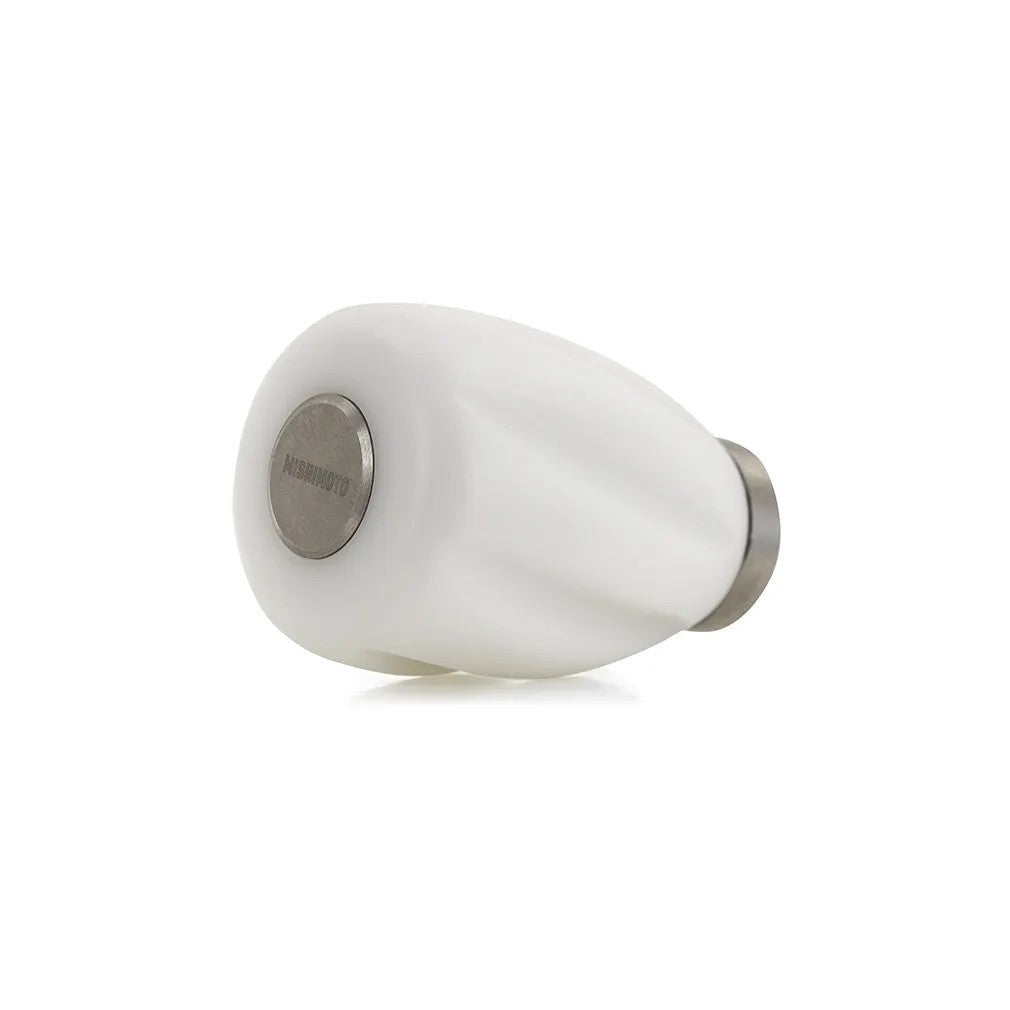 Mishimoto Steel Core Twist Shift Knob White Delrin - Universal