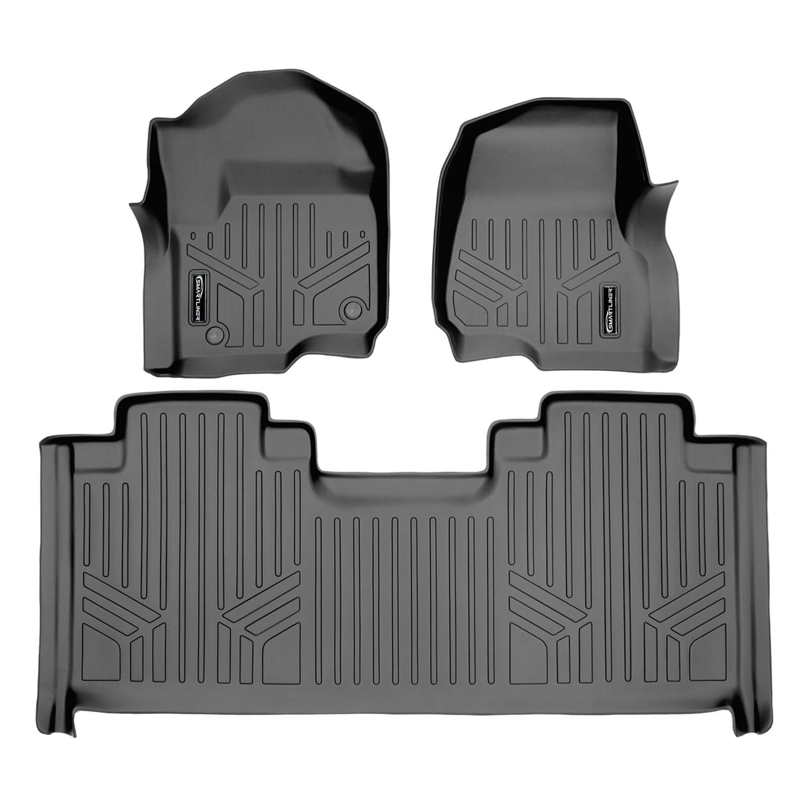 SMARTLINER Floor Liners for 2017-2026 Ford F-250/F-350 SuperCab (1st Row Bucket)