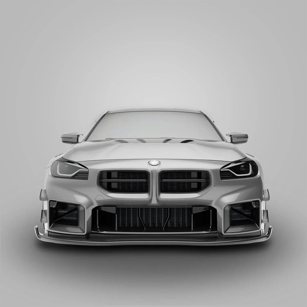 Revozport Carbon Fiber Front Splitter for BMW G87 M2 G80 G81 M3 G82 G83