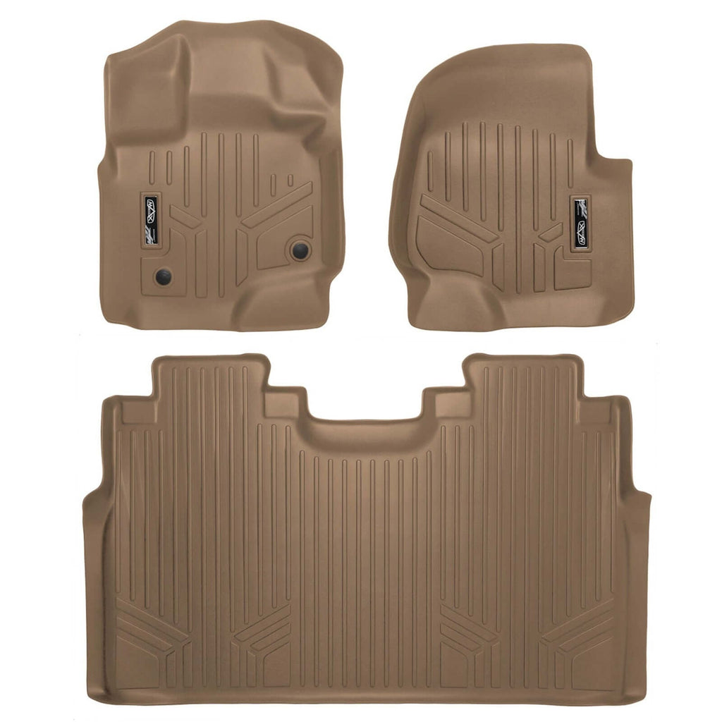 SMARTLINER Floor Liners for 2022-2026 Ford F-150 Lightning Only fits with 2nd Row Bucket seats without under seat fold-flat storage