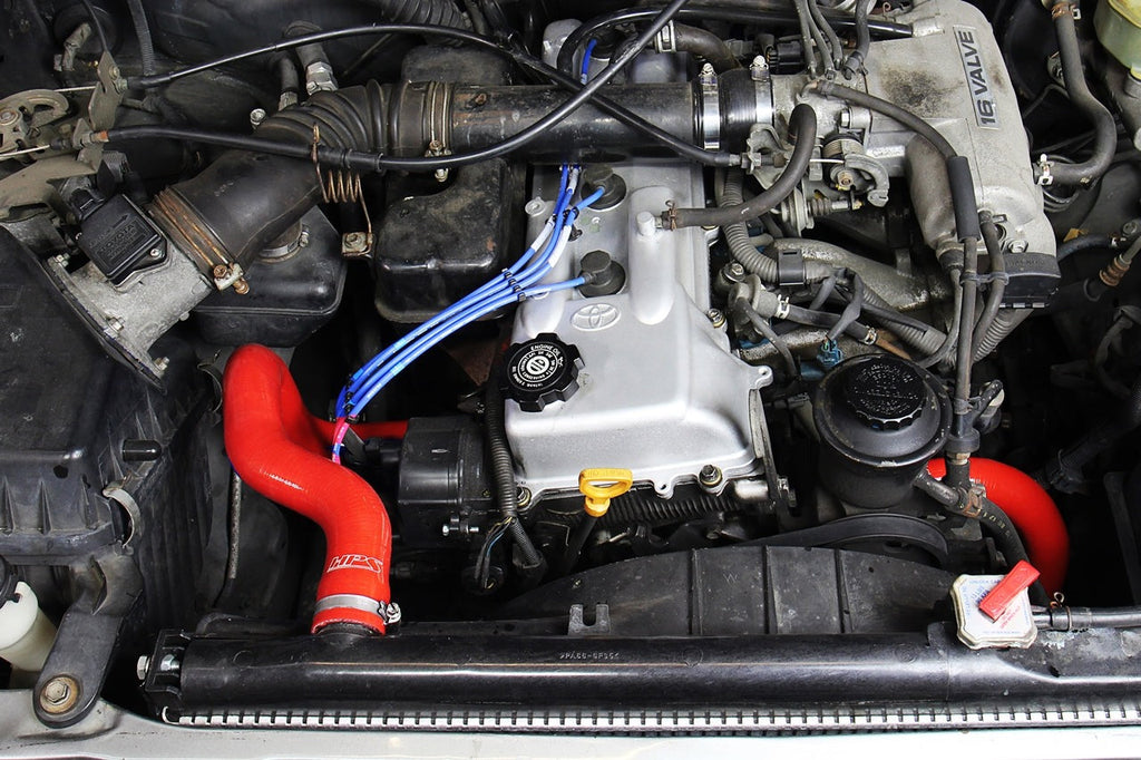 HPS Reinforced Red Silicone Radiator Hose Kit Coolant Toyota 95-04 Tacoma 2.4L & 2.7L 4Cyl
