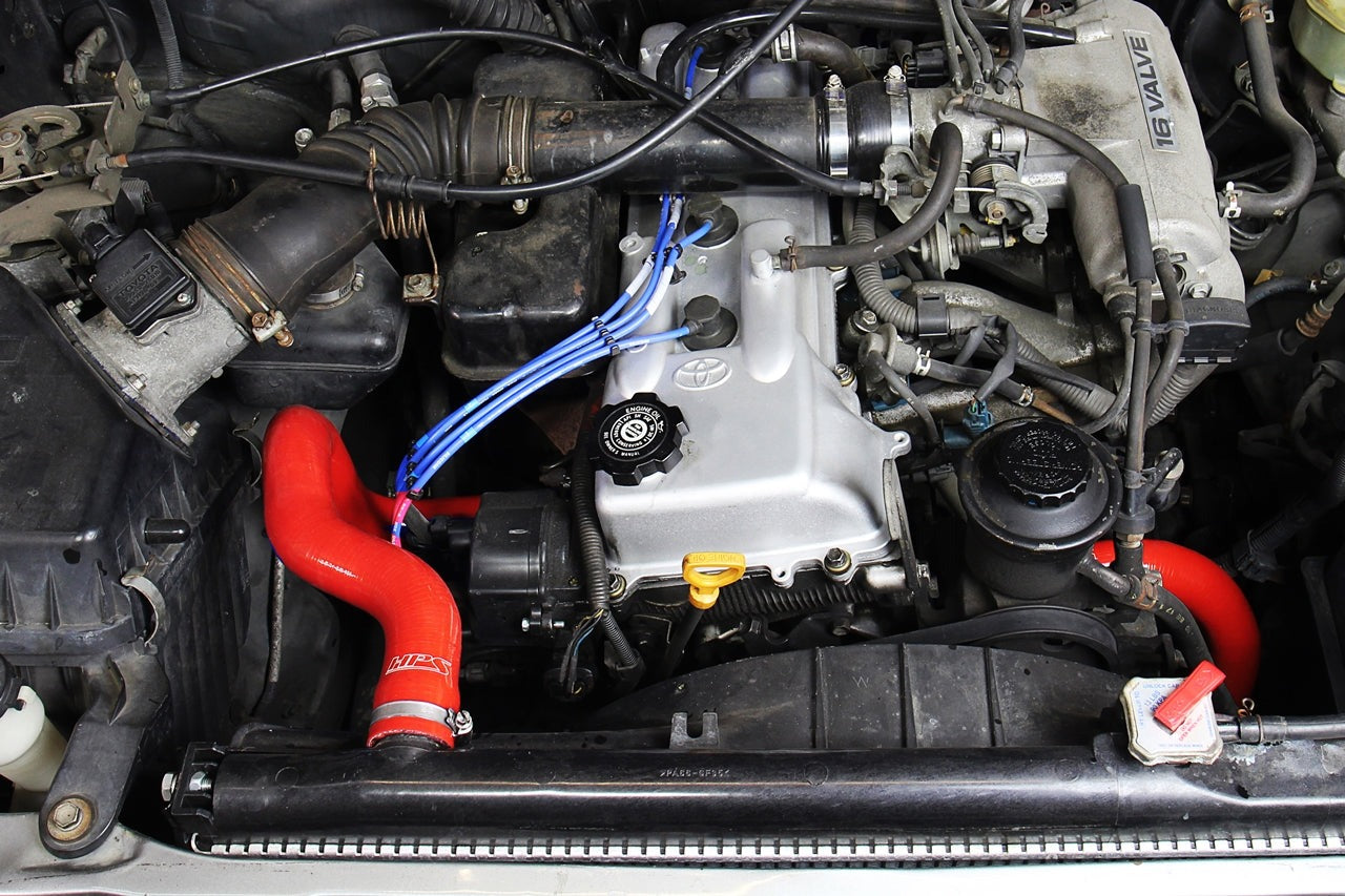 HPS Reinforced Red Silicone Radiator Hose Kit Coolant Toyota 95-04 Tacoma 2.4L & 2.7L 4Cyl