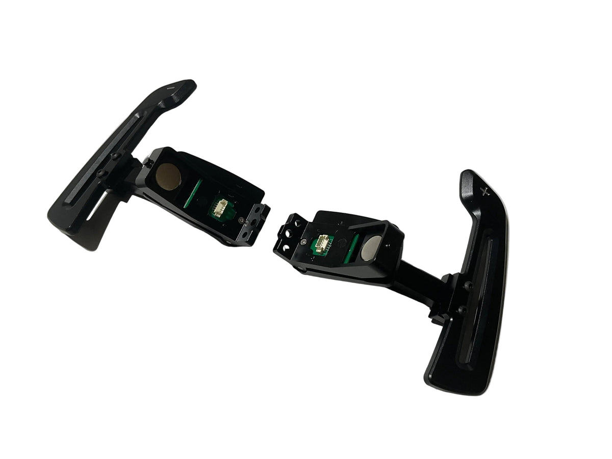 Kies Motorsports Porsche 992 Aluminum Alloy (Black) w/ Carbon Fiber Option Magnetic Paddle Shifters