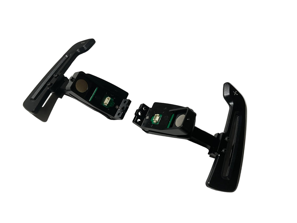 Kies Motorsports Porsche 992 Aluminum Alloy (Black) w/ Carbon Fiber Option Magnetic Paddle Shifters