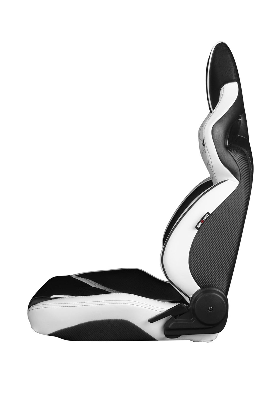 Braum Orue Series Sport Seats White Diamond (Black Stitching) - Universal
