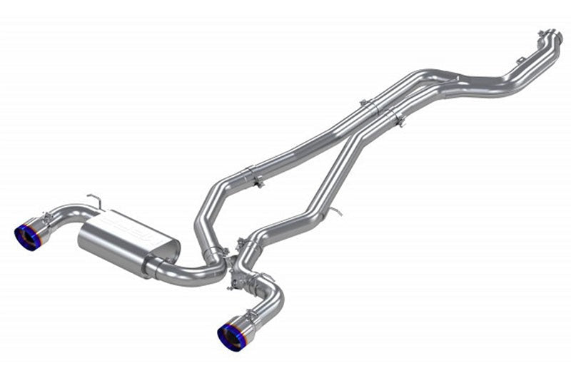 MBRP T304 Stainless Steel 3 Cat-Back Dual Rear Outlet with Burnt End Tips Toyota Supra 3.0L 2020 2021