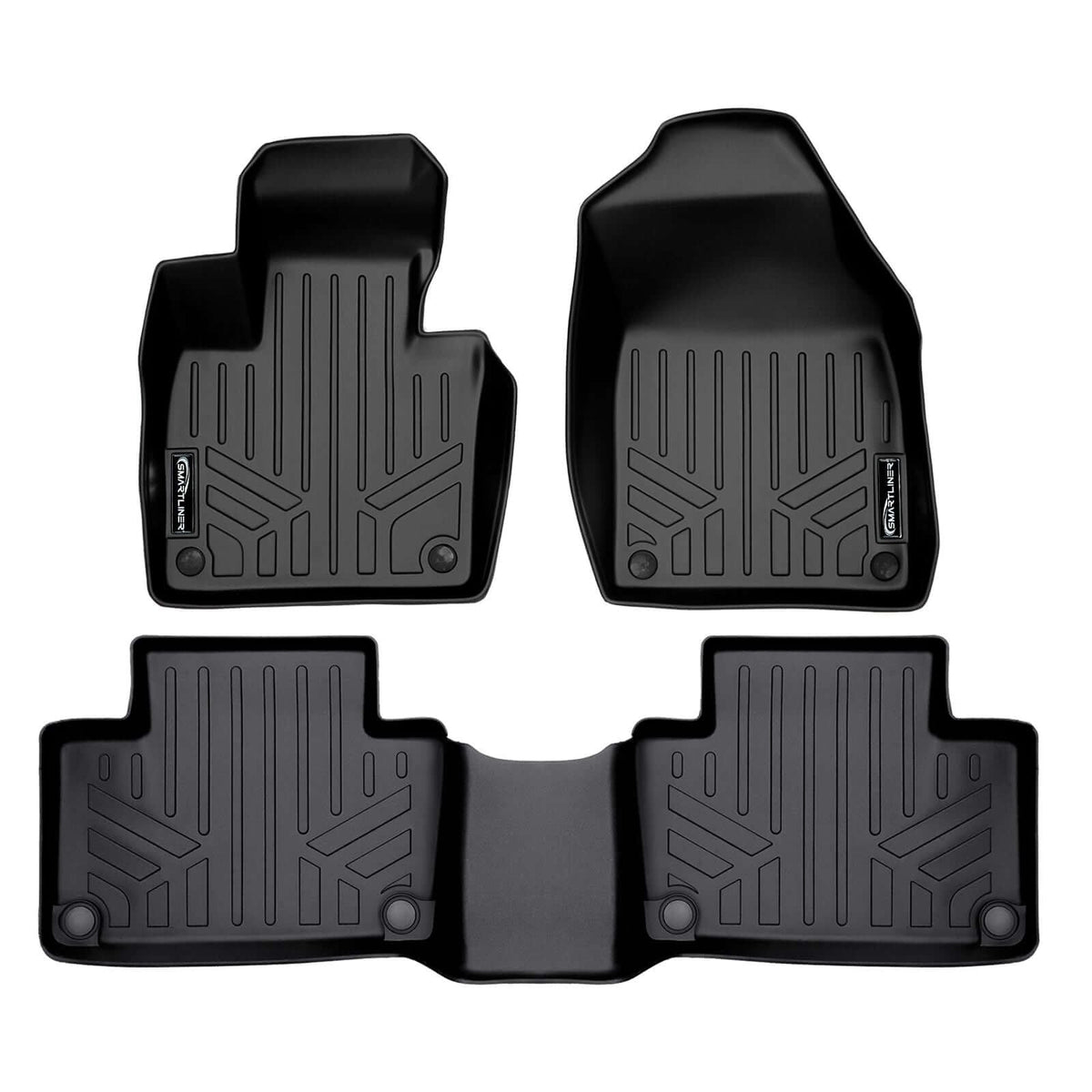 SMARTLINER Floor Liners for 2020-2026 Volvo XC90 (7 Passenger Models. No Plug-in Hybrid Models)