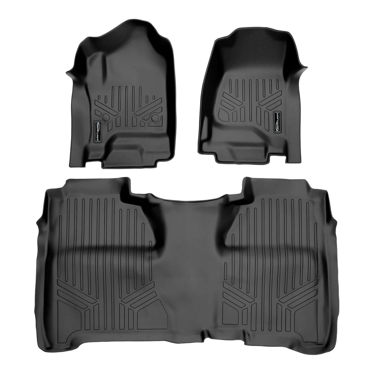 SmartCoverageTM Floor Liners For Crew Cab 2014-2018 Silverado/Sierra 1500 - 2015-2021 2500/3500 HD